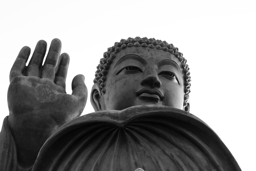 Tian Tan Buddha Statue Closeup View