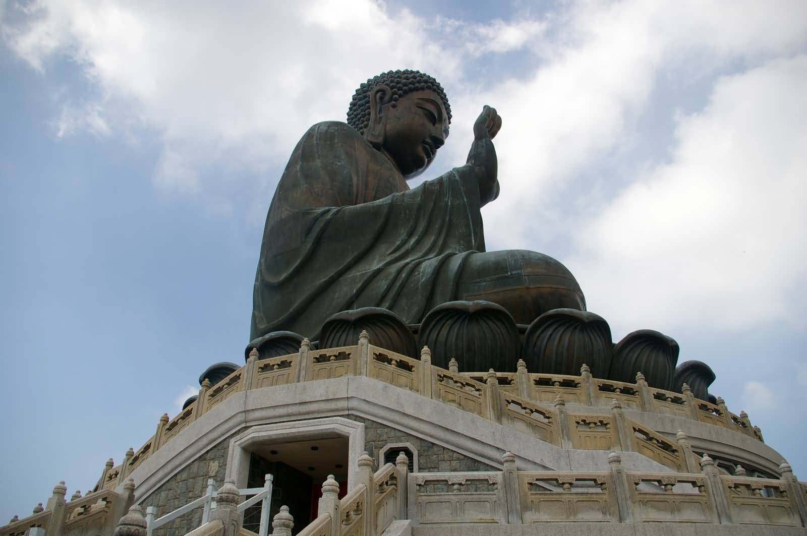 Tian Tan Buddha Statue View From Below
