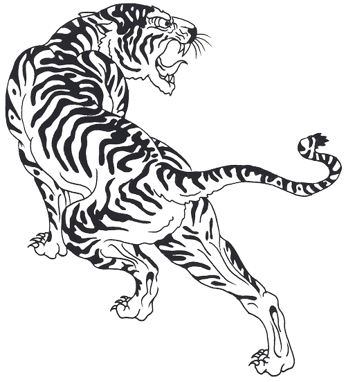 Tiger Tattoo Design Sample
