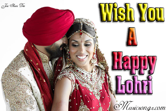 Wish You A Happy Lohri Newly Married Punjabi Couple