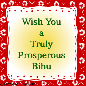 Wish You A Truly Prosperous Bihu Greeting Card