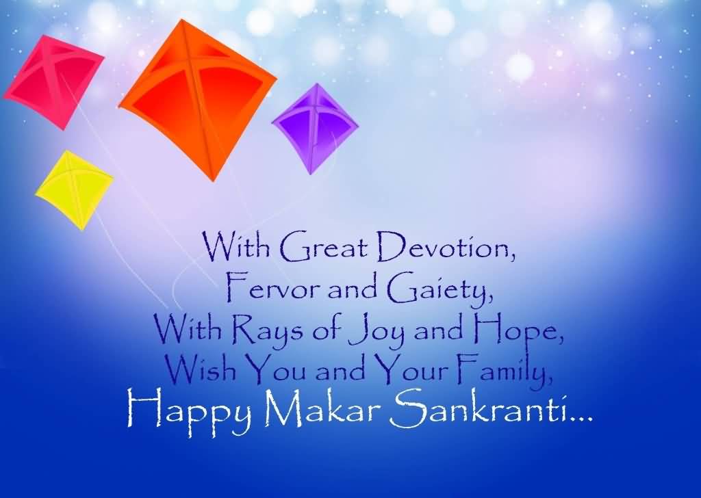 Wish You And Your Family Happy Makar Sankranti Flying Kites Picture