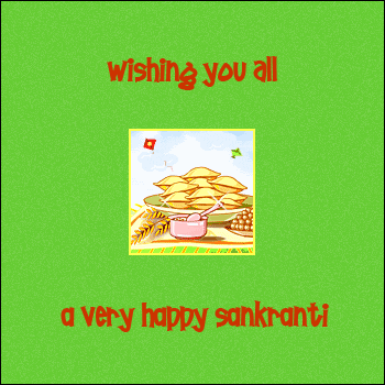 Wishing You All A Very Happy Sankranti Glitter Wishes