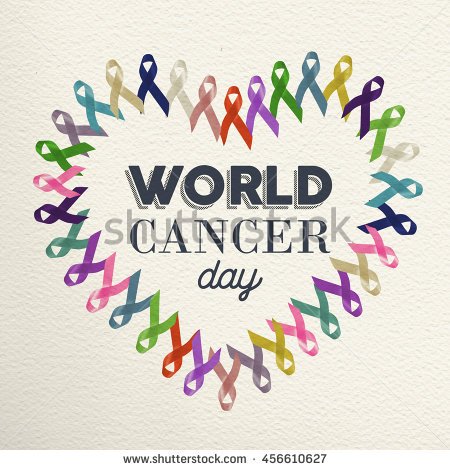 World Cancer Day Colorful Ribbons Heart Shape Picture