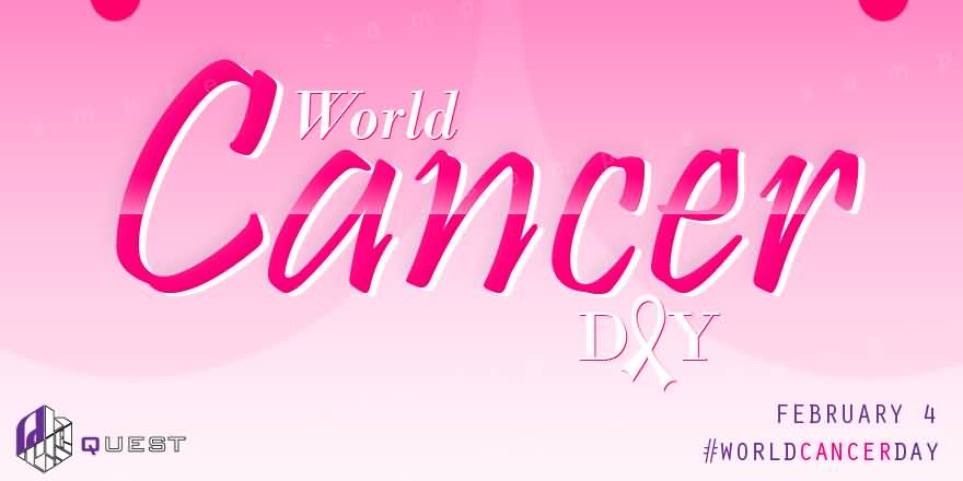 World Cancer Day February 4 Pink Card