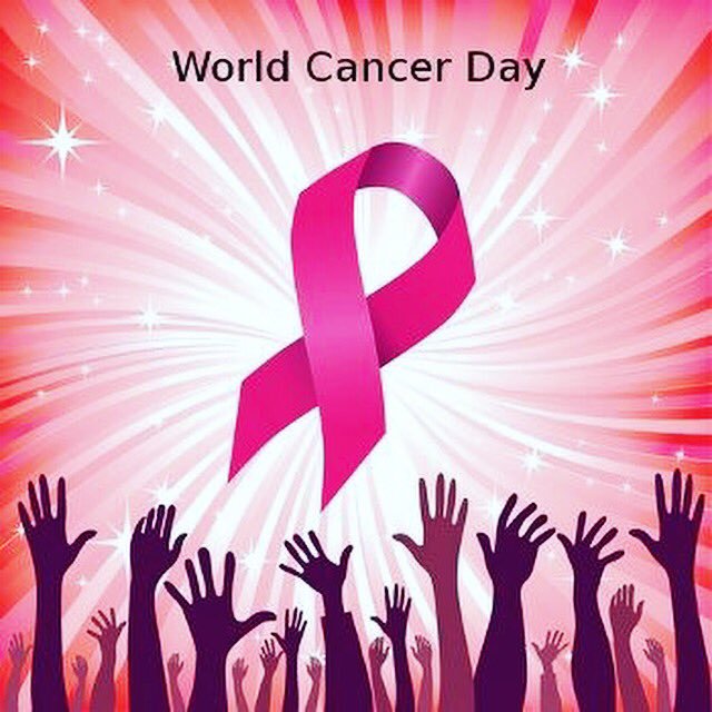 World Cancer Day Hands Up Together