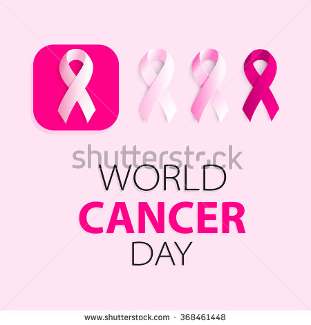 World Cancer Day Pink Ribbons Set
