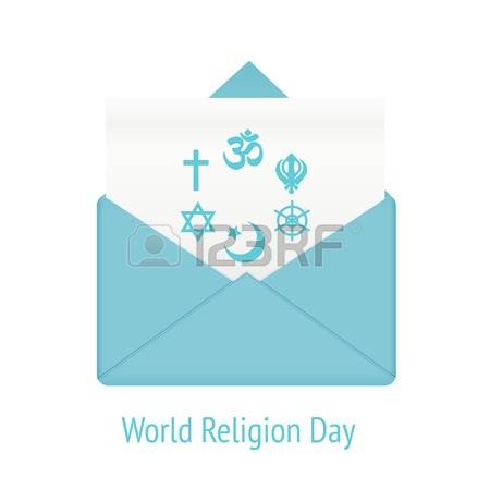 World Religion Day Symbols Of Religions Message Envelope