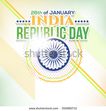 26th January India Republic Day Card