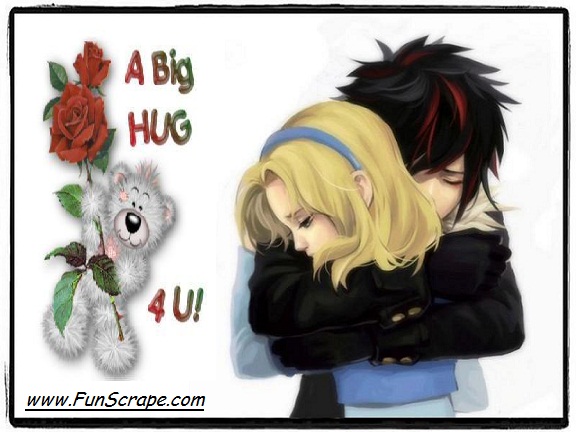 A Big Hug For You Happy Hug Day Hugging Couple And Tatty Teddy With Rose Flower