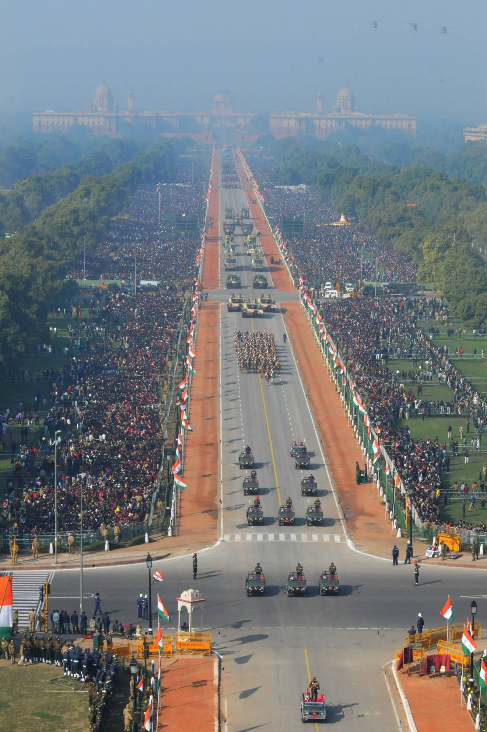 Adorable Aerial View Of The Republic Day