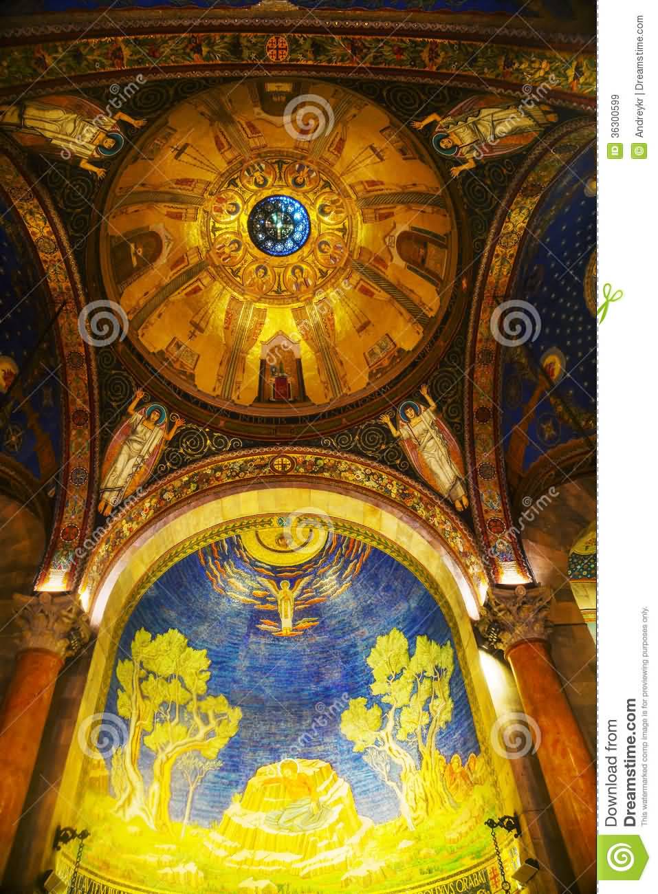 Adorable Ceiling Architecture Inside The Church Of All Nations