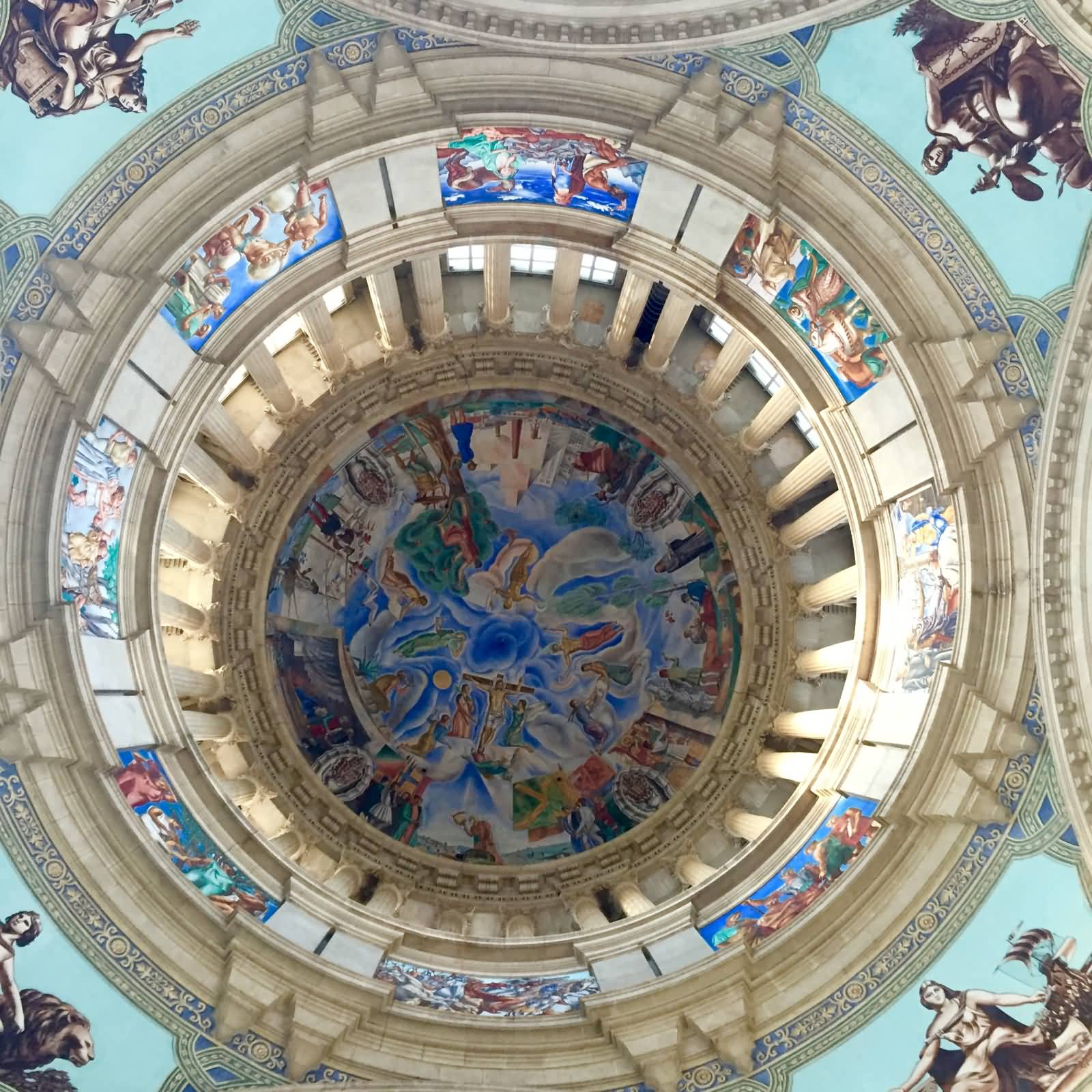 Adorable Dome Inside The Palau Nacional In Barcelona