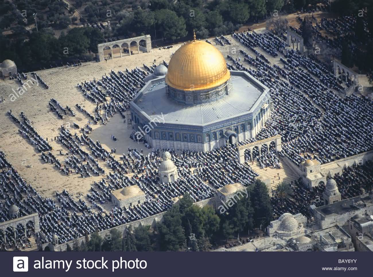 Aerial Photo of The Dome Of The Rock