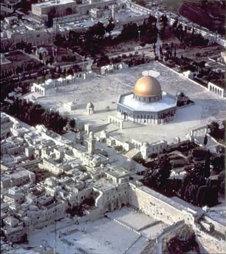 Aerial View Of The Dome Of The Rock