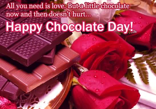 All You Need Is Love. But A Little Chocolate Now And Then Don't Hurt Happy Chocolate Day
