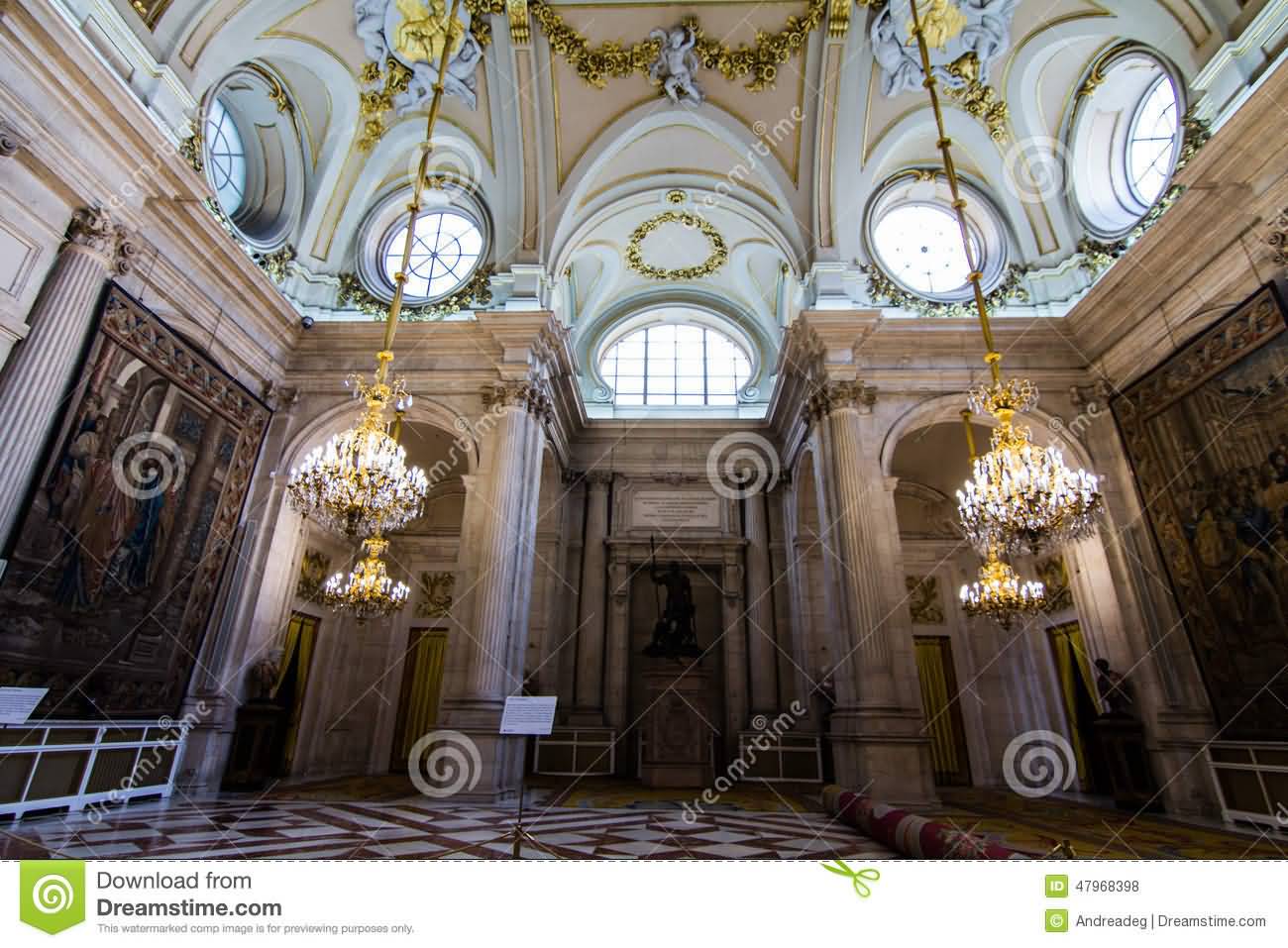 Amazing Room Inside The Royal Palace Of Madrid