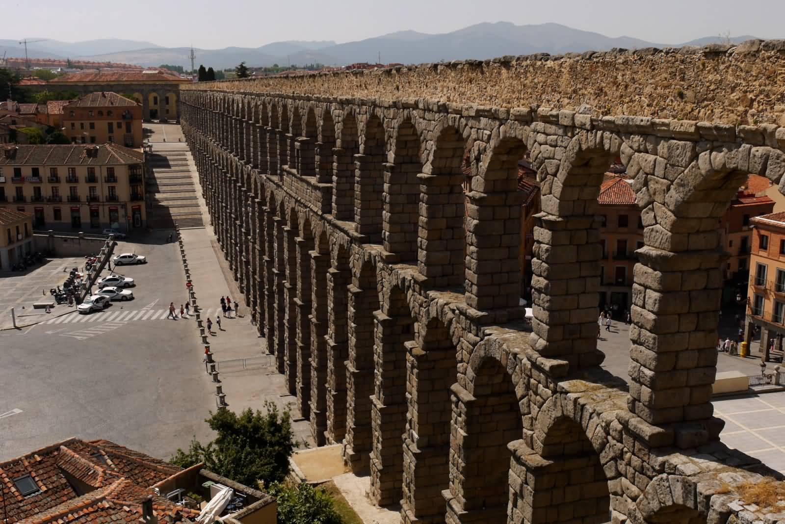 Aqueduct Of Segovia Side View