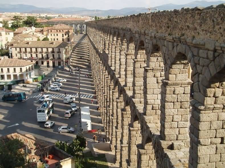 Aqueduct Of Segovia Wall Of City