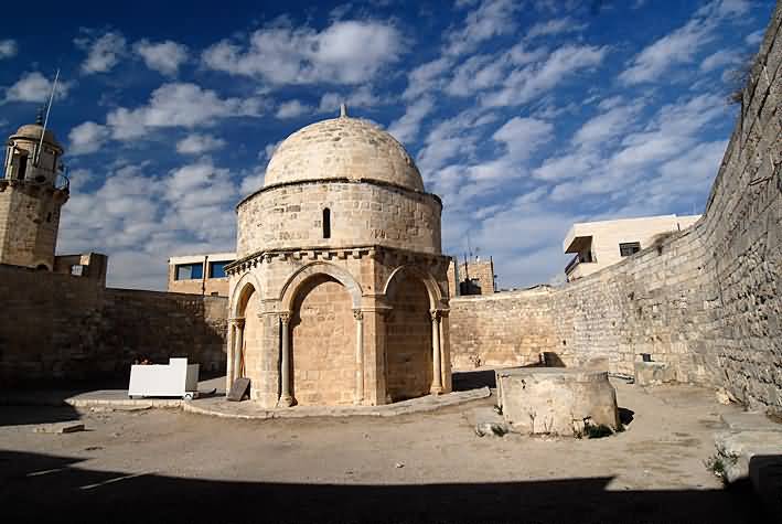 Back Side Of The Chapel Of The Ascension In Jerusalem