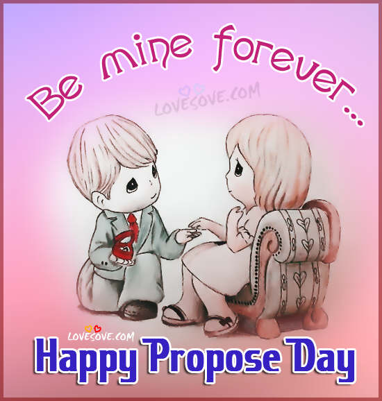 Be Mine Forever Happy Propose Day Greeting Card