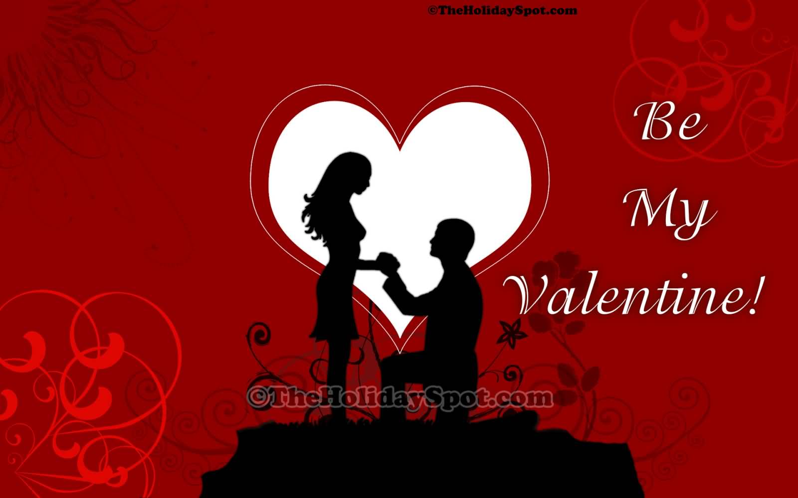 Be My Valentine Couple Wallpaper