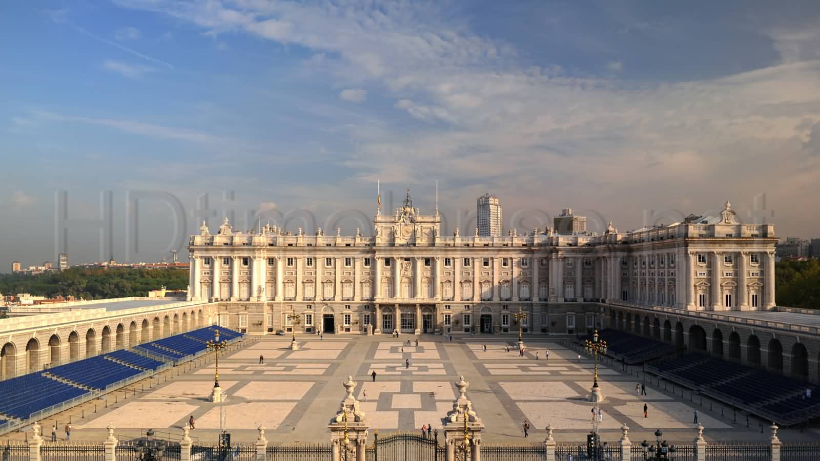 Beautiful View Of The Royal Palace of Madrid In Baracelona