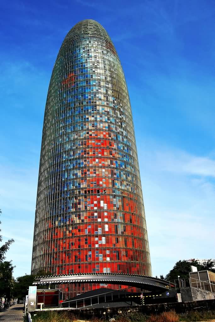Beautiful View Of The Torre Agbar In Barcelona