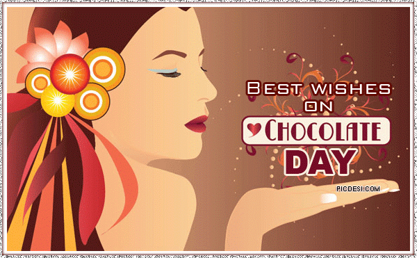 Best Wishes On Chocolate Day Glitter