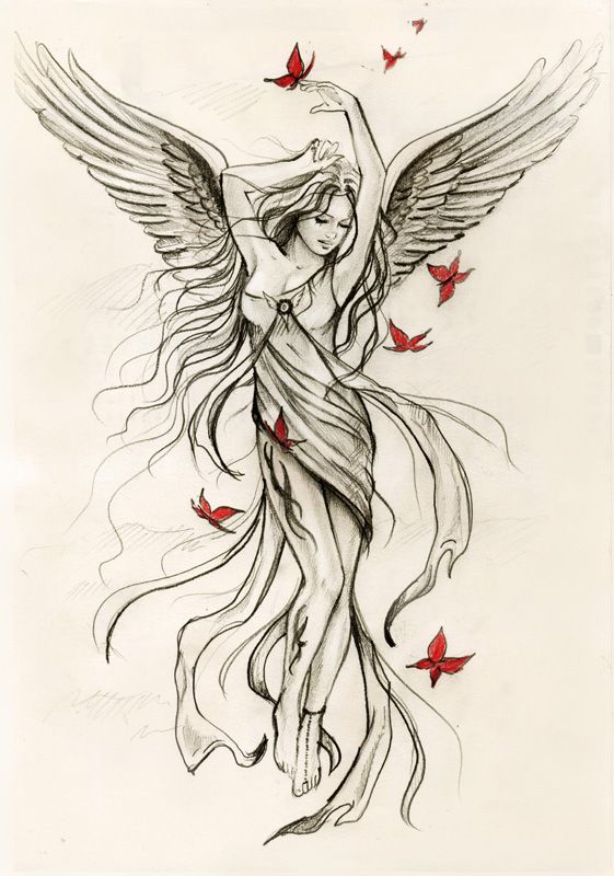 45+ Angel Tattoos Designs And Samples