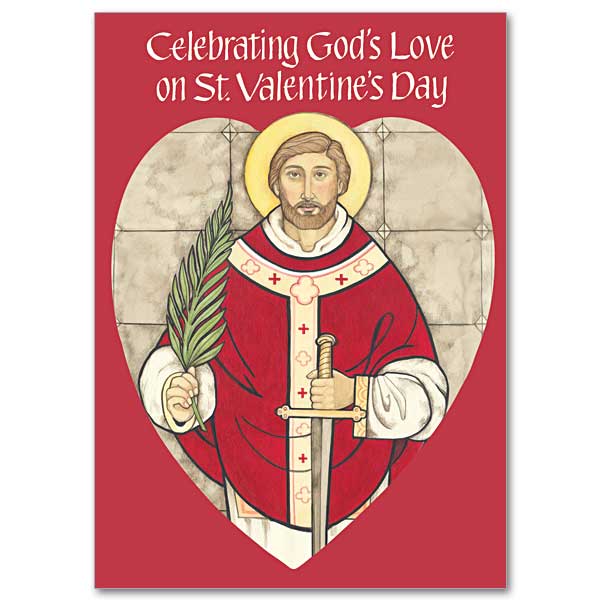 Celebrating God's Love On Saint Valentine's Day Greeting Card