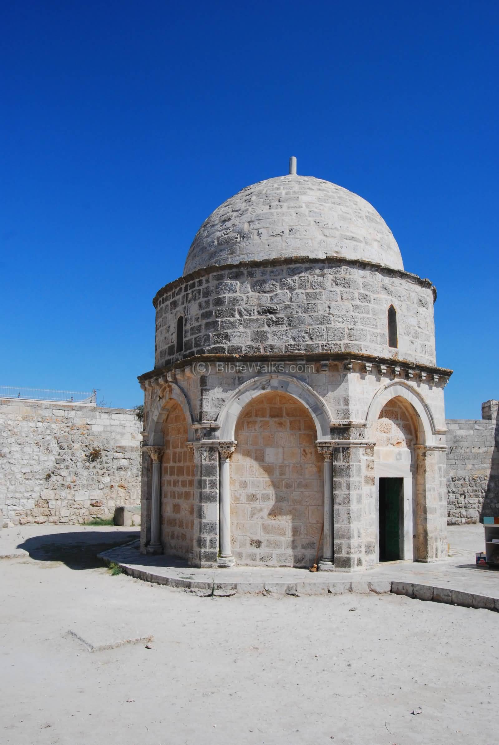 Chapel Of The Ascension At Mount Of Olives In Jerusalem