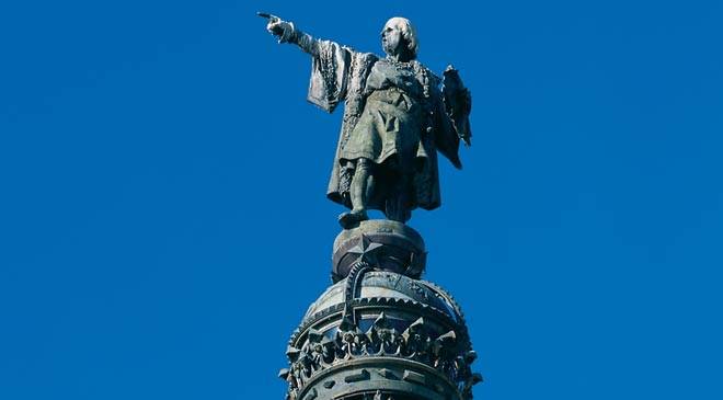 Christopher Columbus Monument Closeup