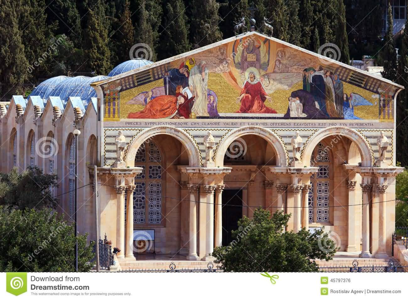 Church Of All Nations On The Mount Of Olives In Jerusalem