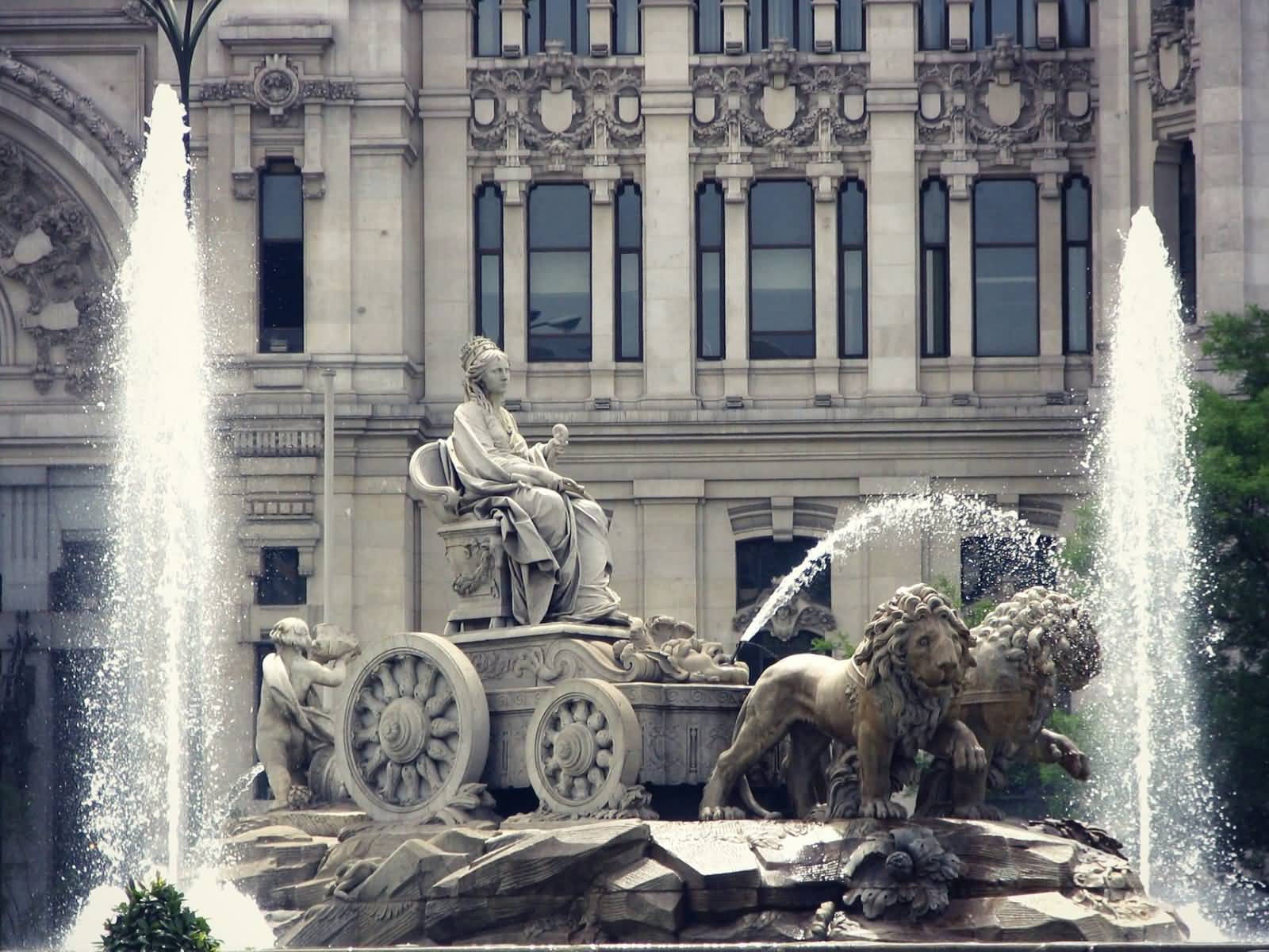 Cibeles Fountain In Front Of Cybele Palace