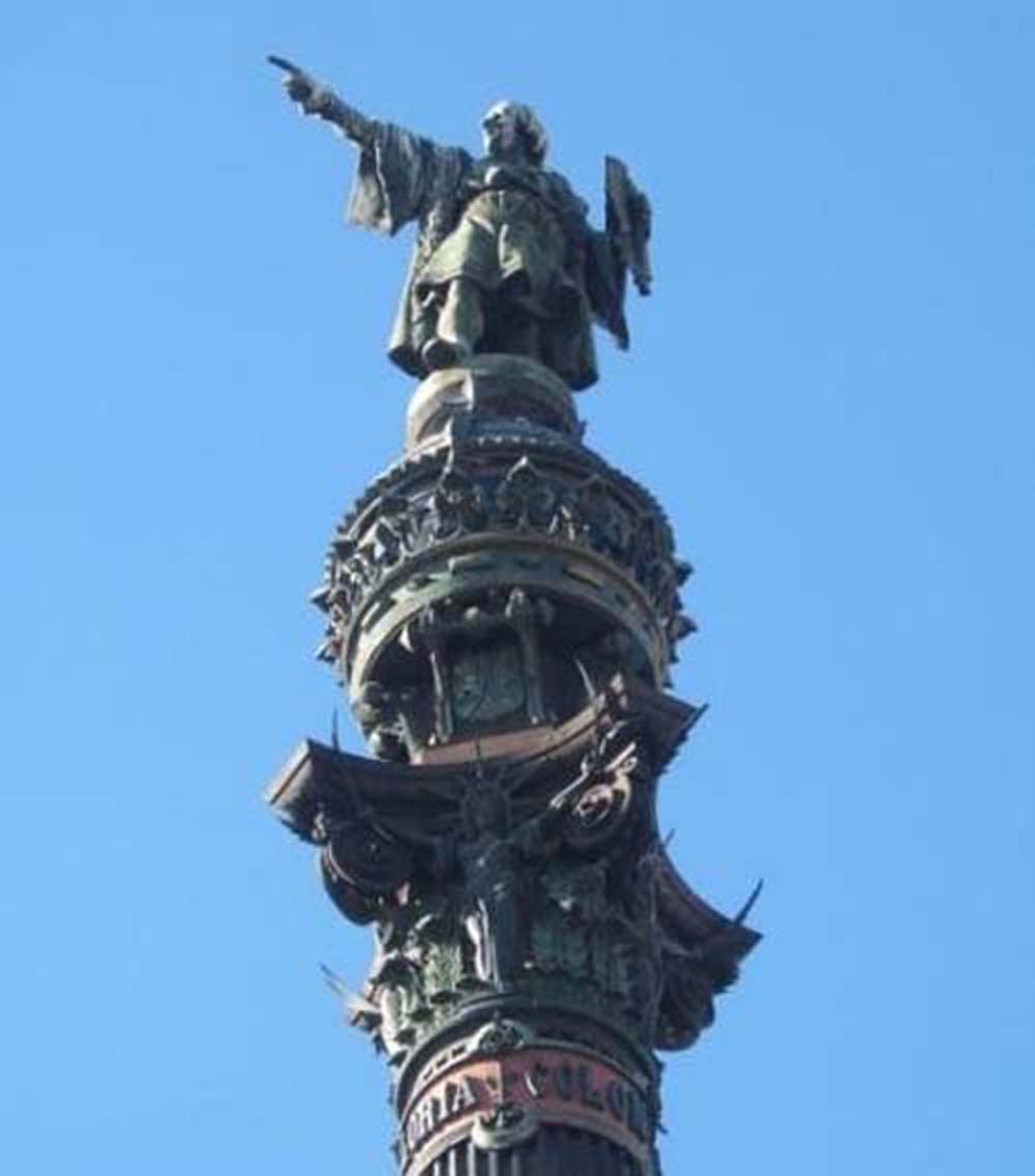 Closeup Of Columbus Monument