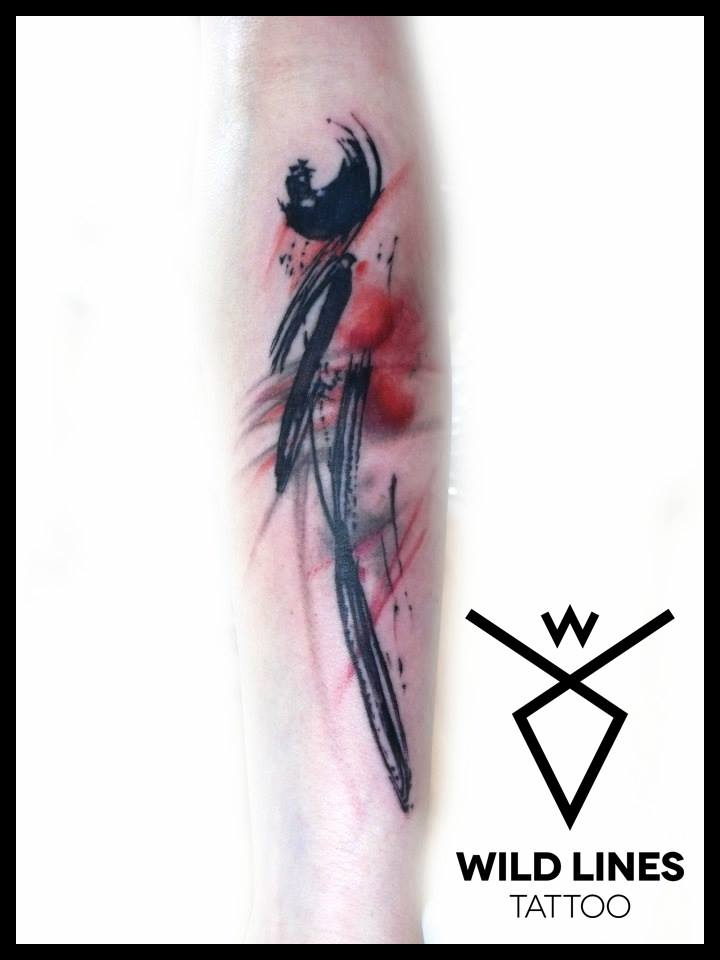Cool Abstract Tattoo On Forearm