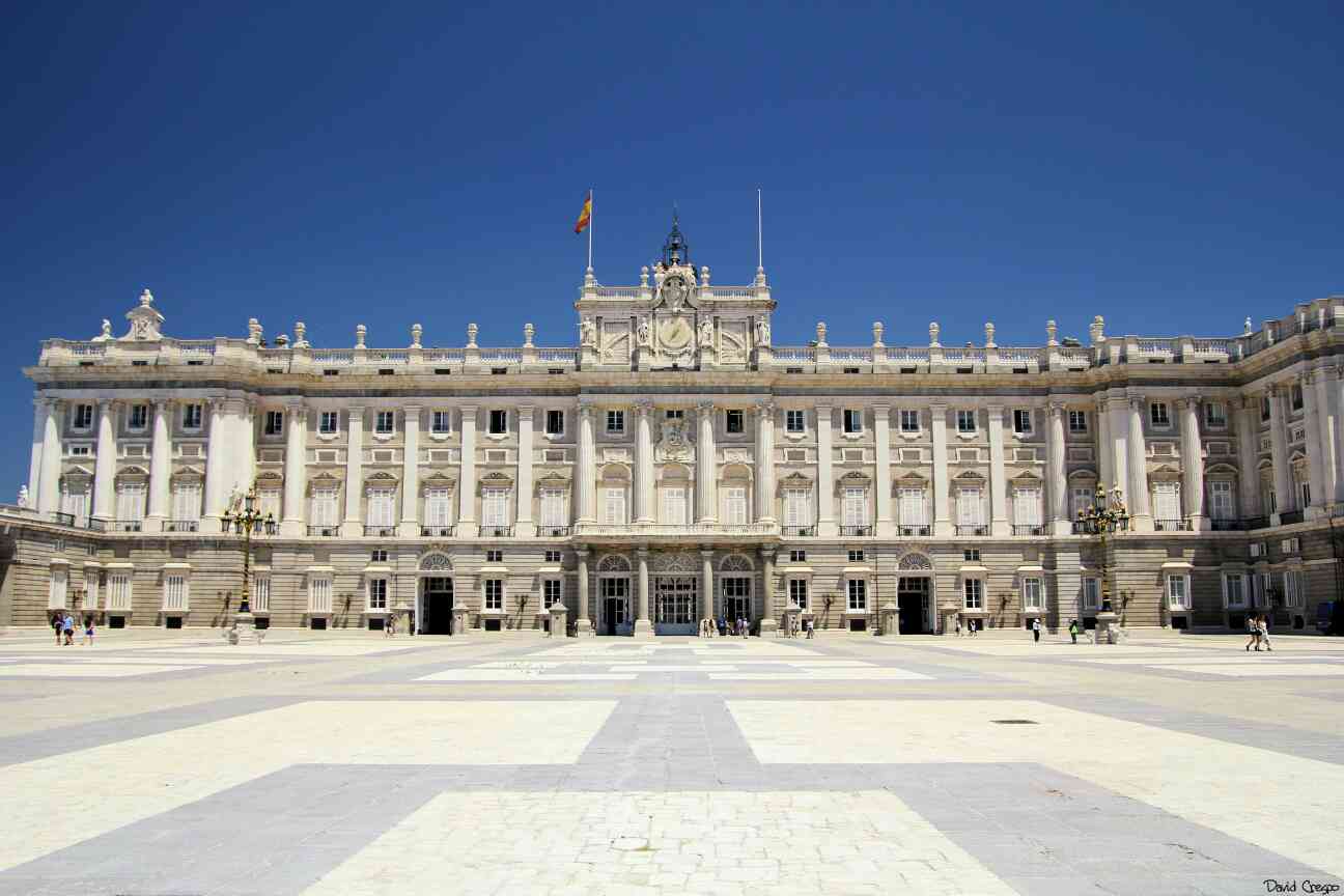 Courtyard Of Royal Palace Of Madrid