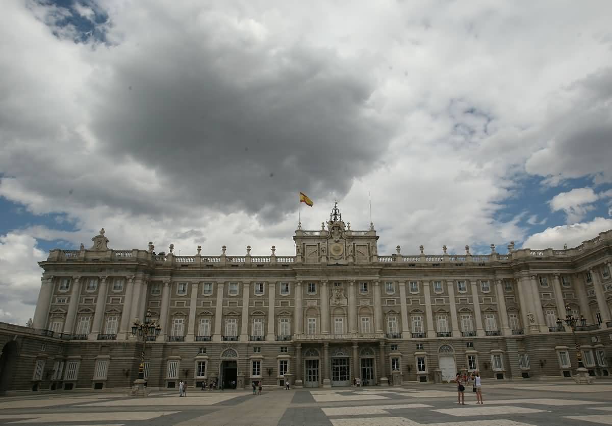 Courtyard Of The Madrid Royal Palace