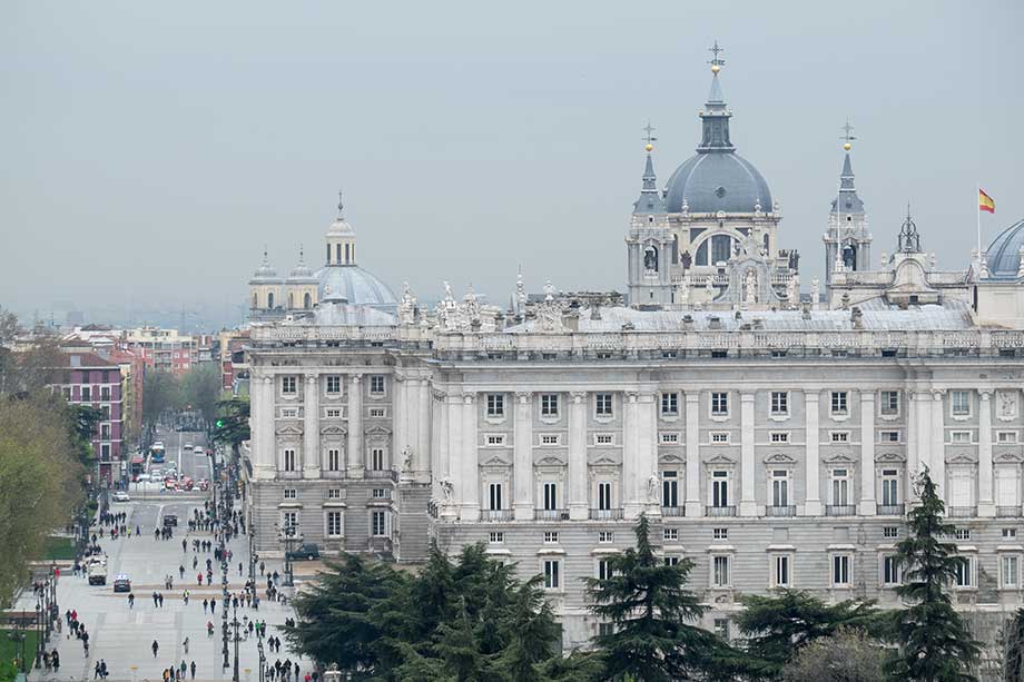 Cybele Palace Of Madrid During Winter
