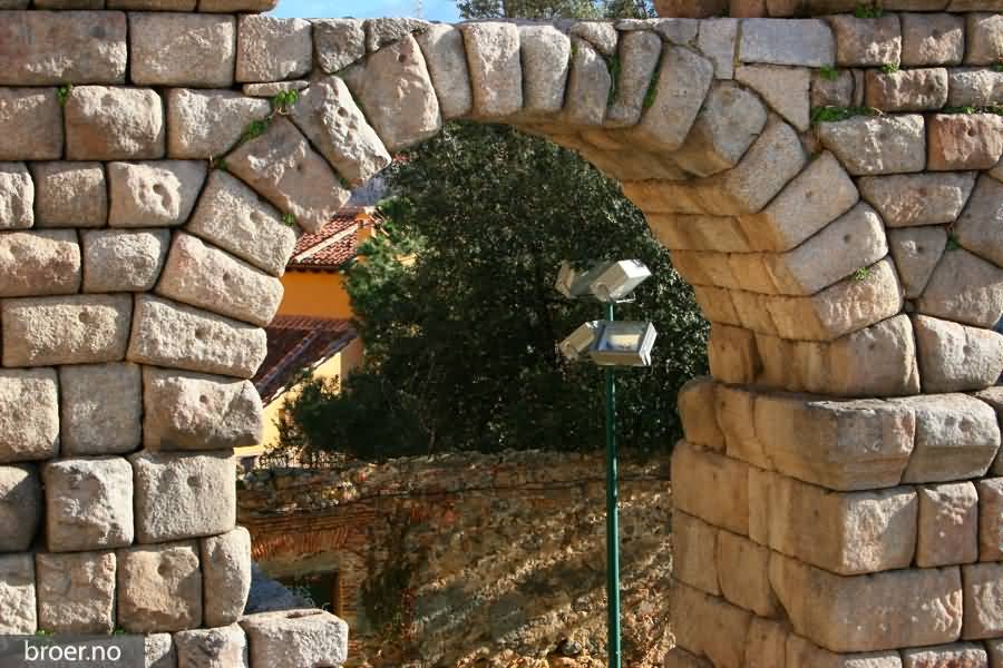 Details Of The Aqueduct Of Segovia