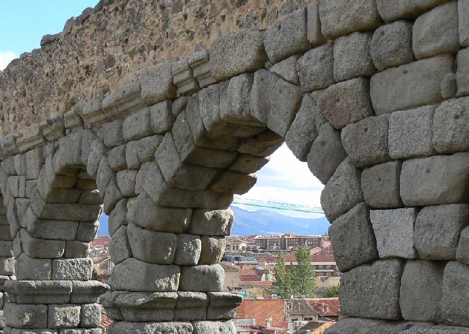 Details Of The Blocks Of Aqueduct Of Segovia