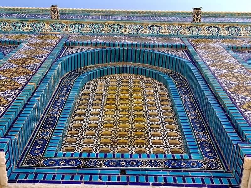 Details Of The Window Of Dome of the Rock