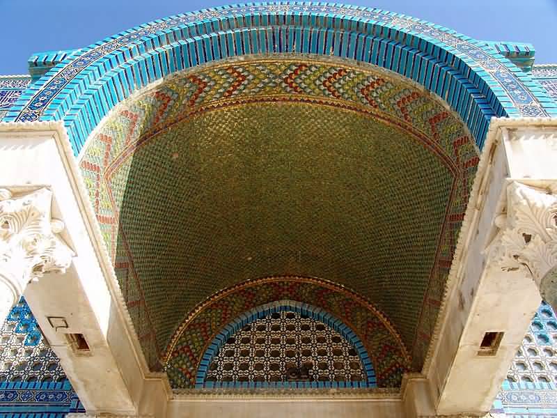 Dome of the Rock, Vault In Front Of Door, With Gold Mosaic
