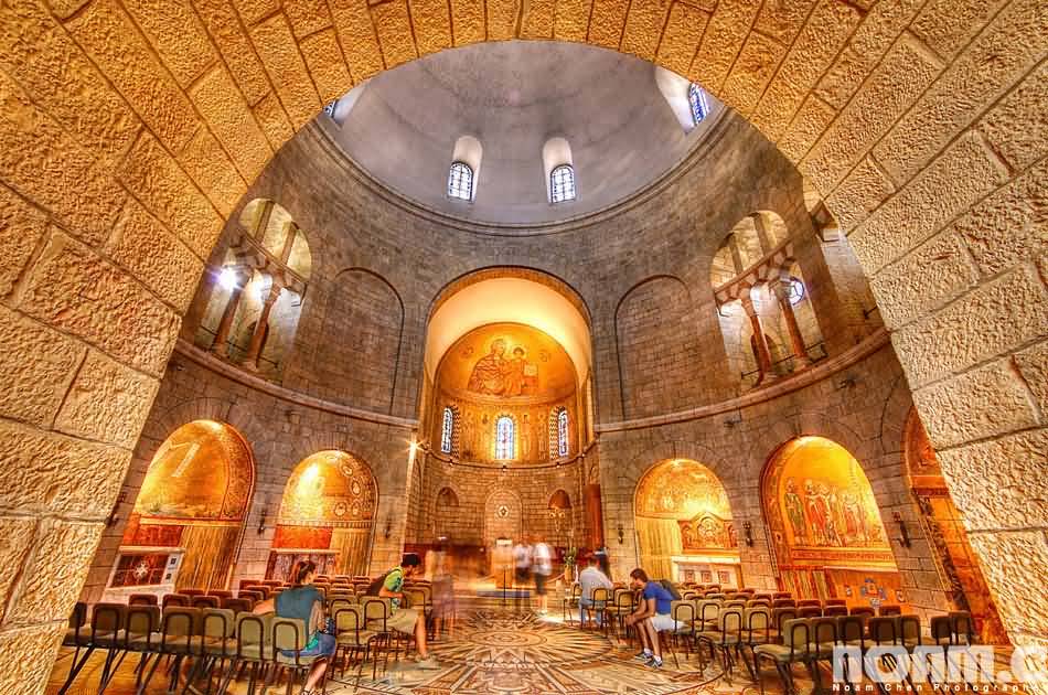 Dormition Abbey On Mount Zion In Jerusalem