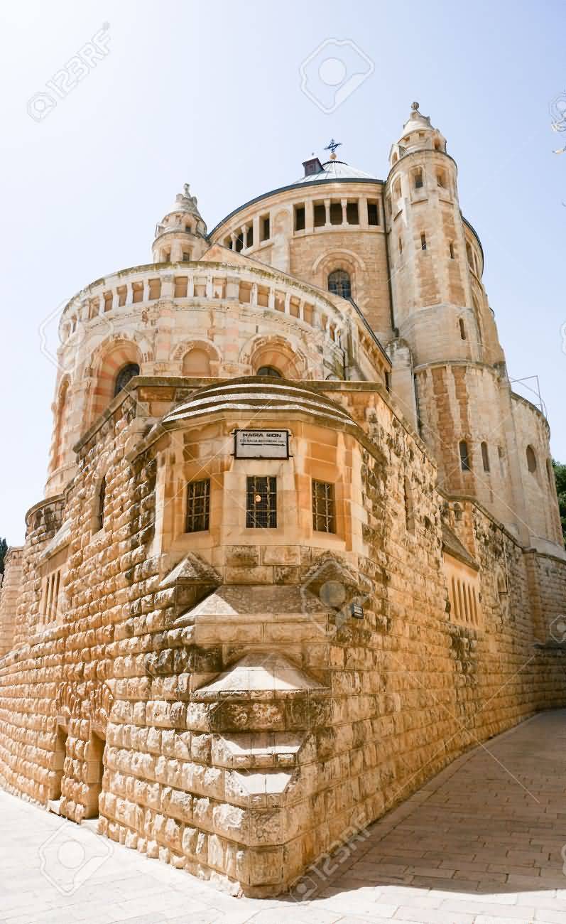 Dormition Abbey On Zion Mount In Old City Jerusalem