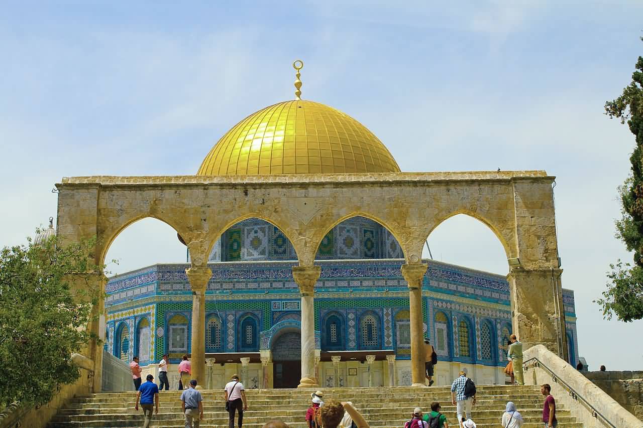 East View Of The Dome Of The Rock