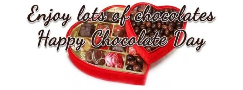 Enjoy Lots Of Chocolates Happy Chocolate Day Facebook Cover Picture