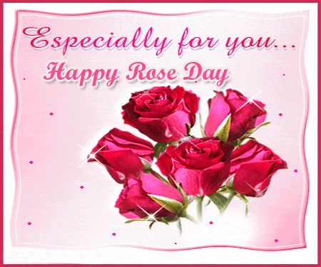 Especially For You Happy Rose Day Animated Ecard