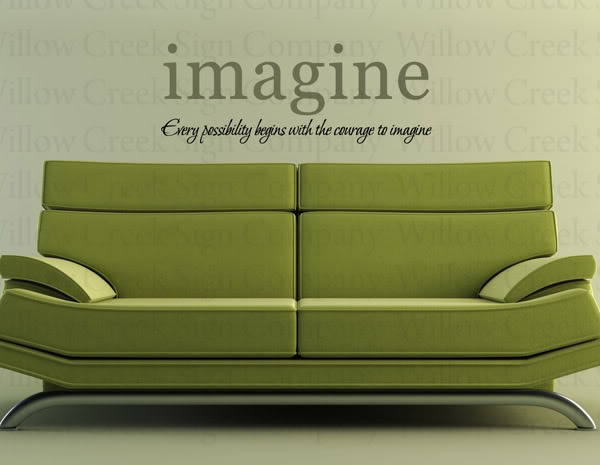 modern couch on light green background